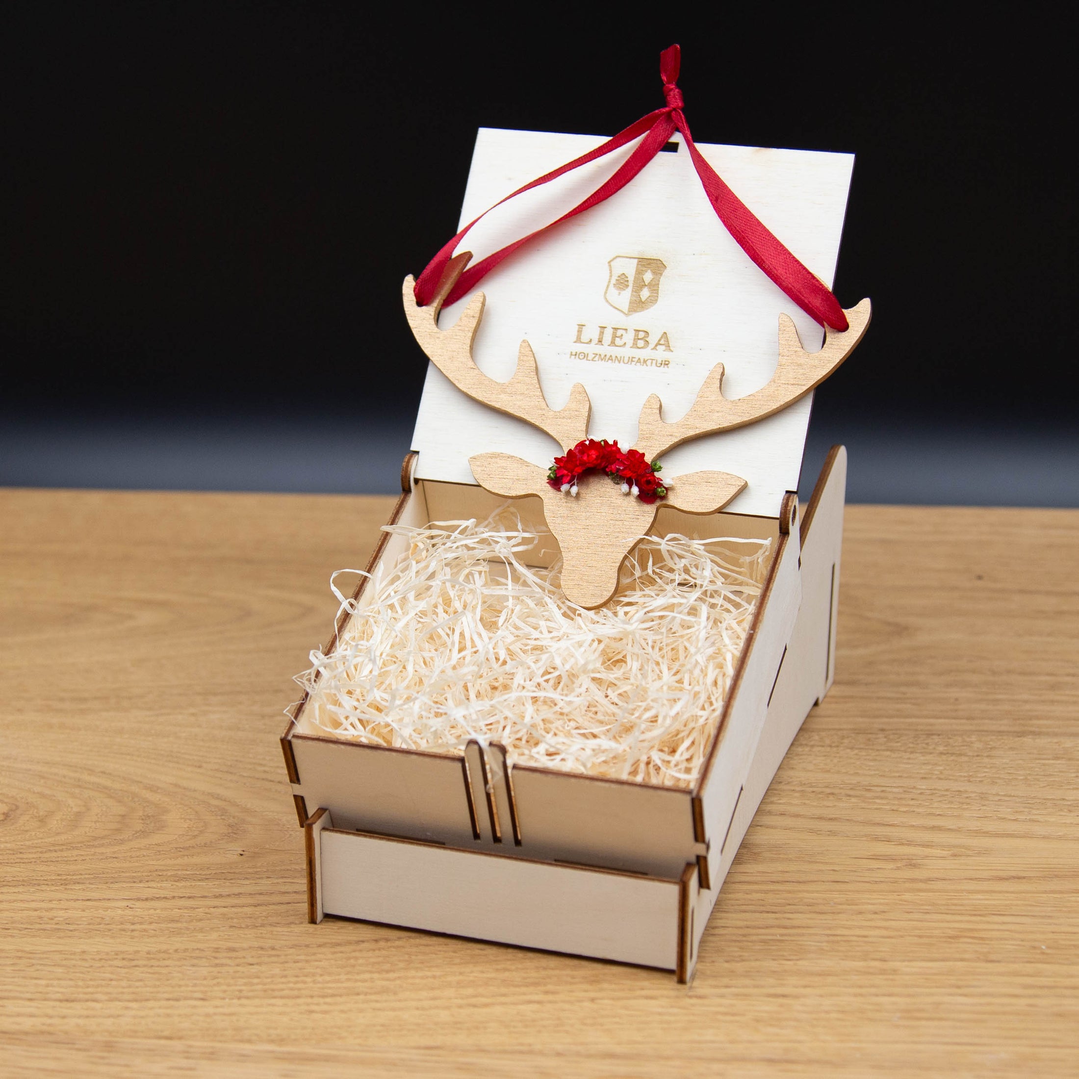 Hirsch - Christbaumschmuck Gold