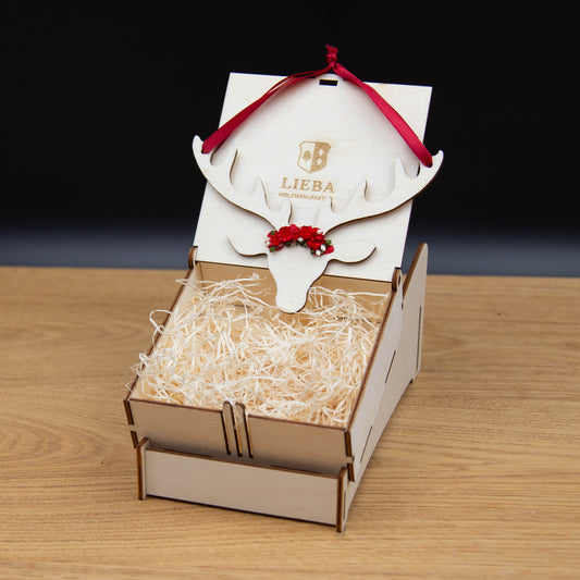 Hirsch - Christbaumschmuck Natur